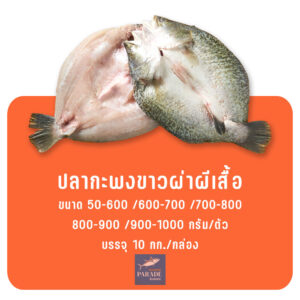 ปลากะพงขาว ผ่าผีเสื้อ เลาะก้างกลาง